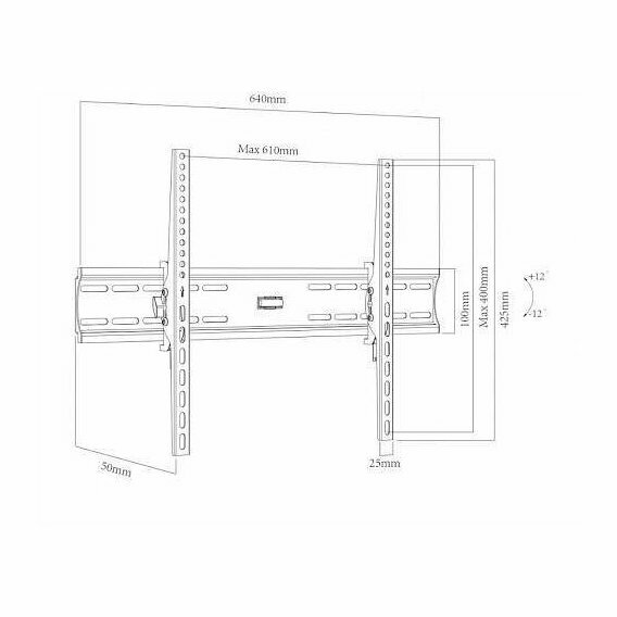 Wall Mount CHARMOUNT CT-PLB-E804 / Black