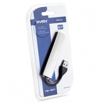 USB 2.0 Hub Sven HB-891 / 4-port / Black