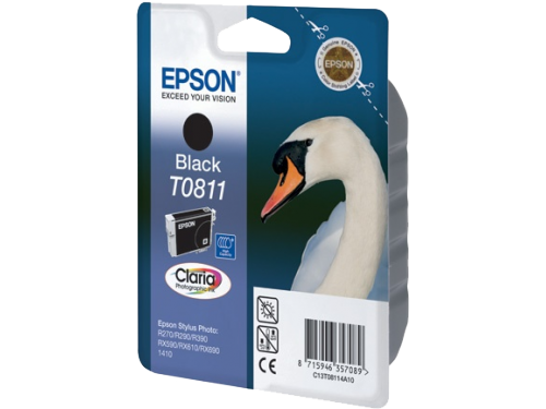 Cartridge Epson T081 / For Stylus Photo 1410/ R290/ R295/ RX610/ RX615/ RX690/ T50/ T59/ TX659/ TX800FW / Black
