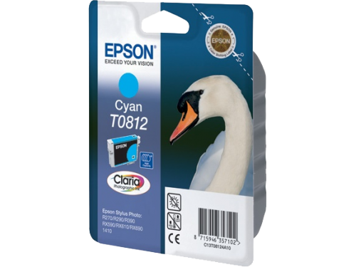 Cartridge Epson T081 / For Stylus Photo 1410/ R290/ R295/ RX610/ RX615/ RX690/ T50/ T59/ TX659/ TX800FW / Cyan