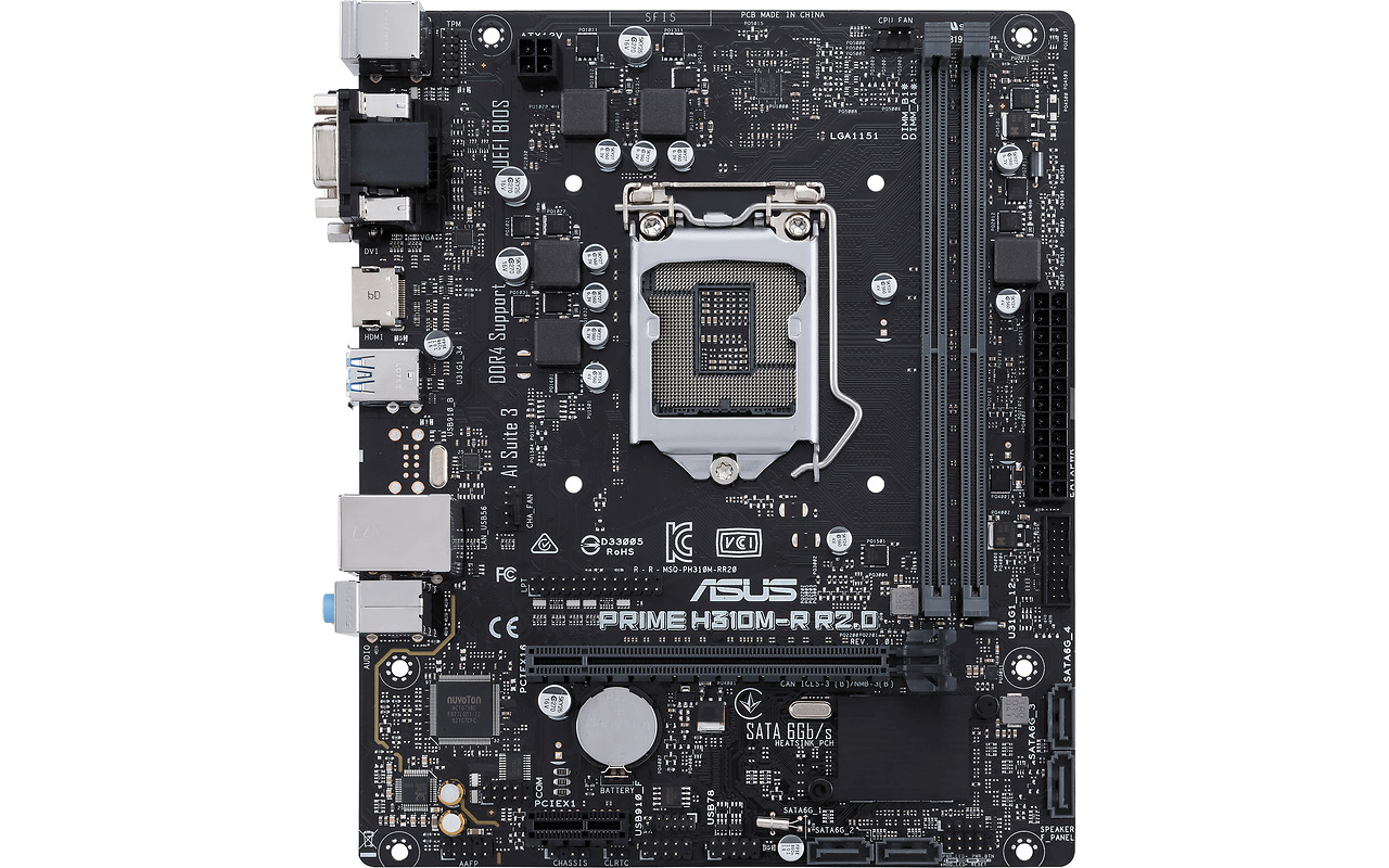 MB ASUS PRIME H310M-R R2.0 / mATX / Socket 1151 / Intel H310 / 2xDDR4 /