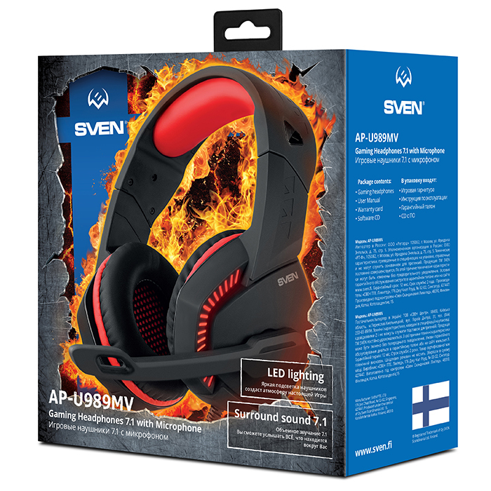 Headset Sven AP-U989MV / Black