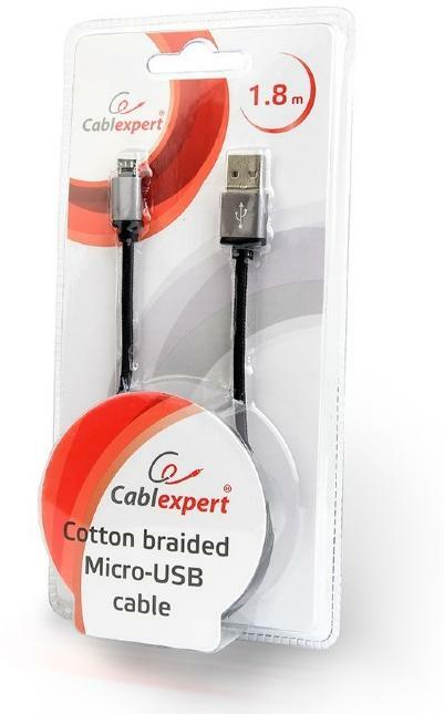 Cable Gembird CCB-mUSB2B-AMBM-6 / Black