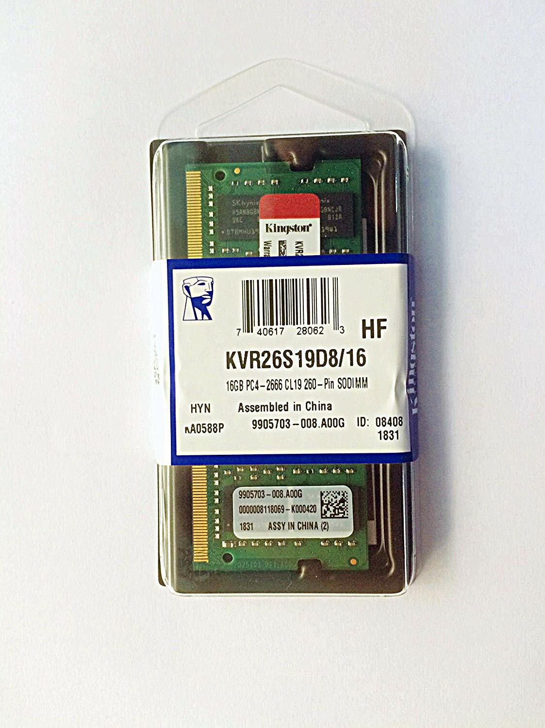 Kingston ValueRam KVR26S19D8/16
