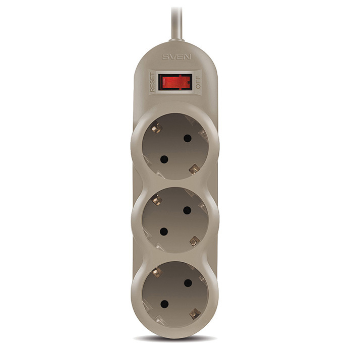 Surge Protector Sven SF-03L / 3 Sockets / 3.0m /