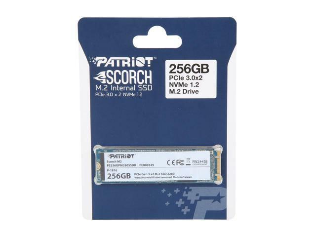 M.2 NVMe SSD Patriot Scorch PS256GPM280SSDR / 256GB / 2280 /