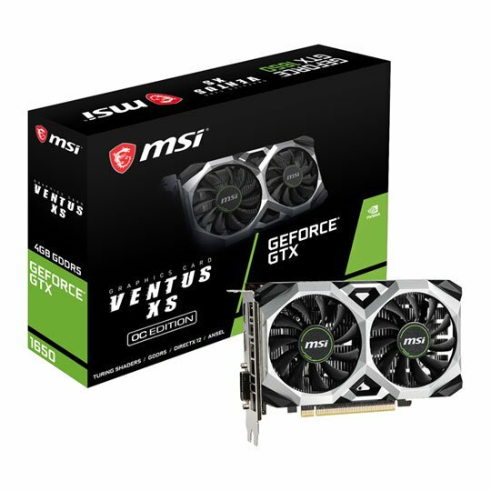VGA MSI GeForce GTX 1650 VENTUS XS 4G OC / 4GB DDR5 / 128Bit /