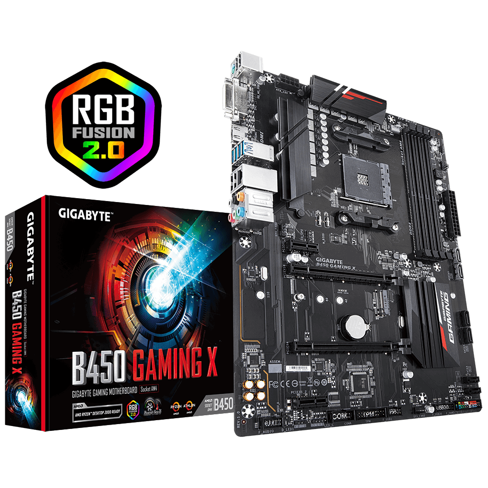MB GIGABYTE B450 GAMING X / Socket AM4 / AMD B450 / Dual 4xDDR4-2933 / ATX /