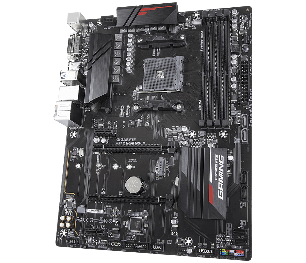 MB GIGABYTE B450 GAMING X / Socket AM4 / AMD B450 / Dual 4xDDR4-2933 / ATX /