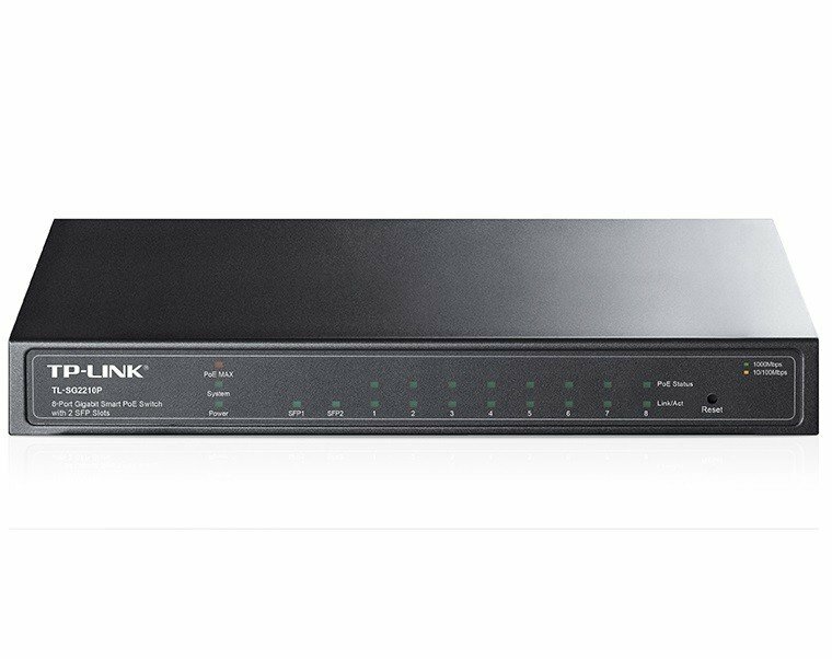 TP-LINK T1500G-10PS / Gigabit Smart PoE Switch / 8-port /
