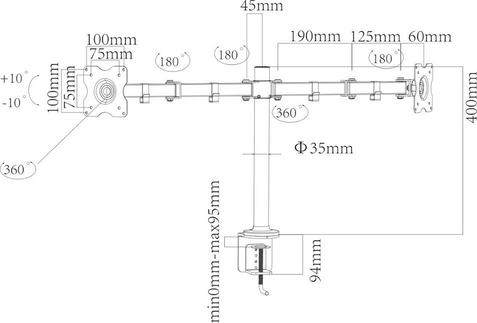 CHARMOUNT CT-LCD-DS1803