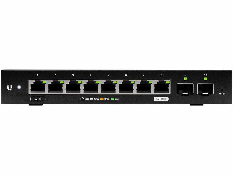 Ubiquiti EdgeSwitch ES-10X / 8-Port Gigabit RJ45 /