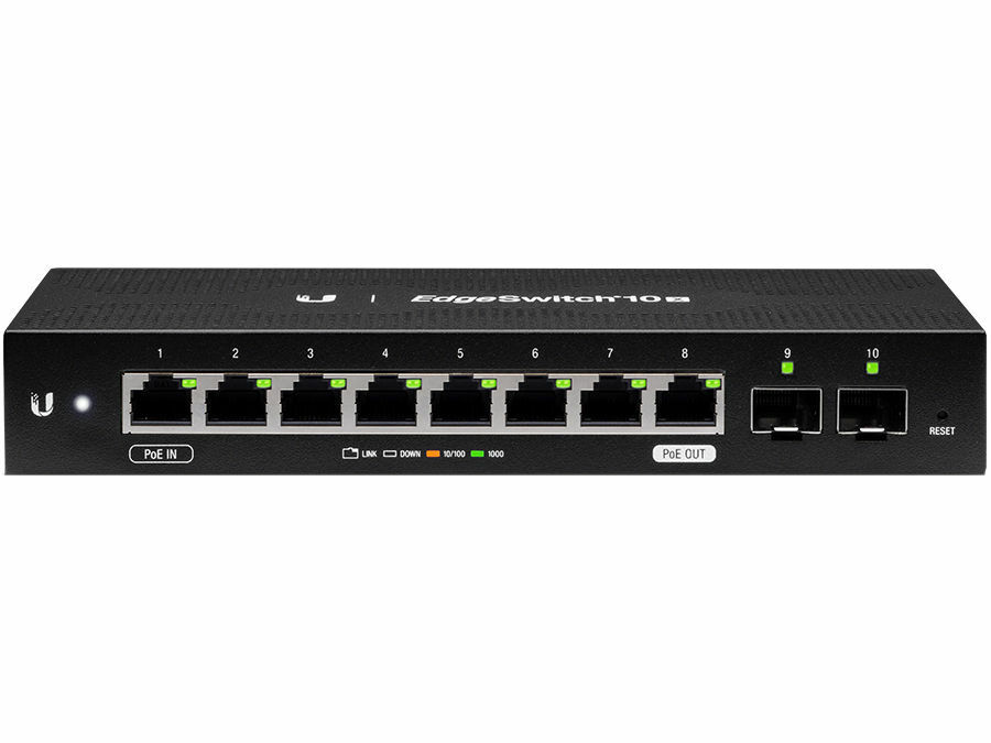Ubiquiti EdgeSwitch ES-10X / 8-Port Gigabit RJ45 /