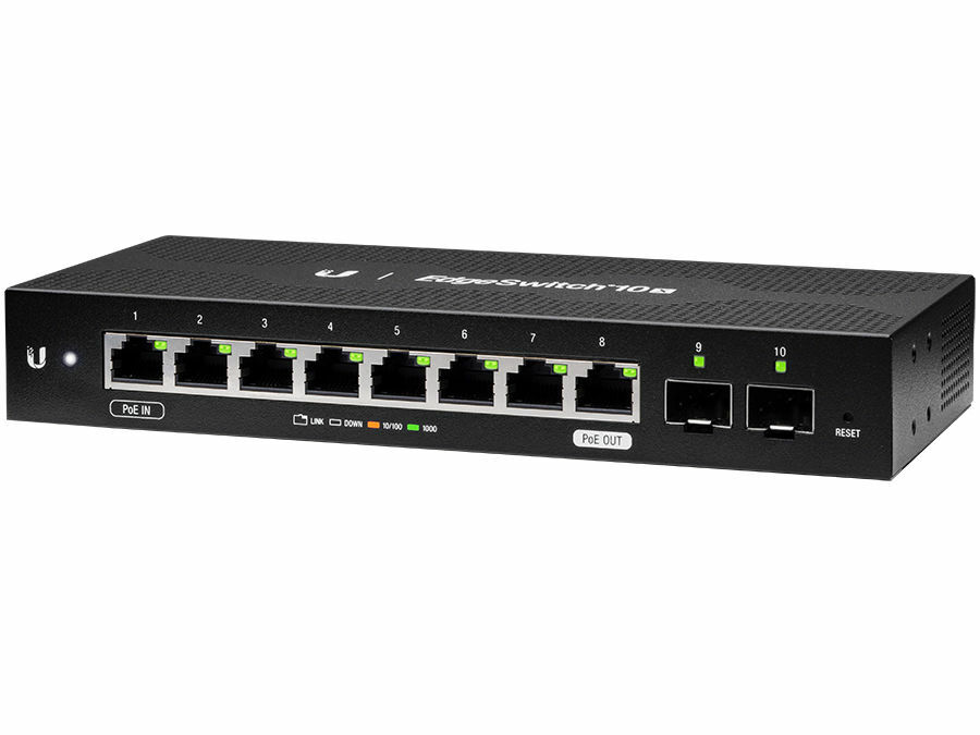 Ubiquiti EdgeSwitch ES-10X / 8-Port Gigabit RJ45 /
