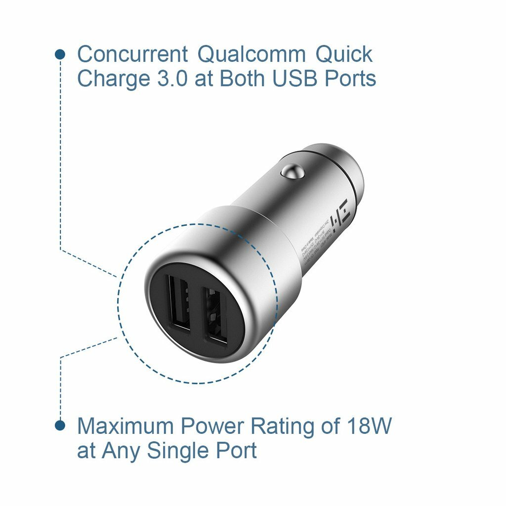 ZMI PowerCruise Dual USB Car Charger 18W