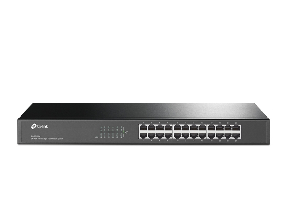 Desktop Switch TP-LINK TL-SF1024 / 24-port 10/100M RJ45 ports / 1U 19-inch rack /