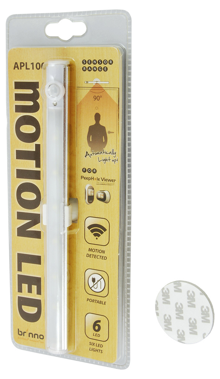 Brinno APL100 LED PIR Sensor Stick Light 6" LEDs / White