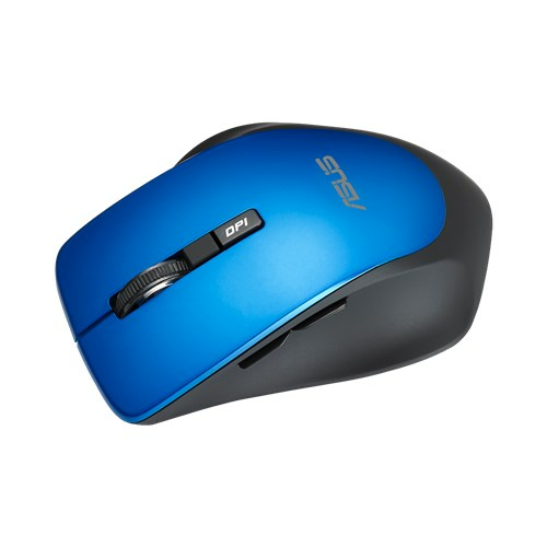 Mouse ASUS WT425 / Wireless / Silent / Optical / 1000-1600 dpi / 6 buttons / Ergonomic / Blue