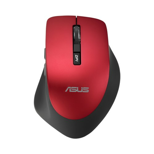 Mouse ASUS WT425 / Wireless / Silent / Optical / 1000-1600 dpi / 6 buttons / Ergonomic / Red