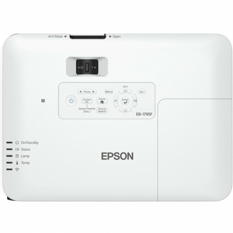 Projector Epson EB-1795F / Full HD LCD / 3200Lum / 10000:1 / Wi-Fi / Ultra-mobile / White