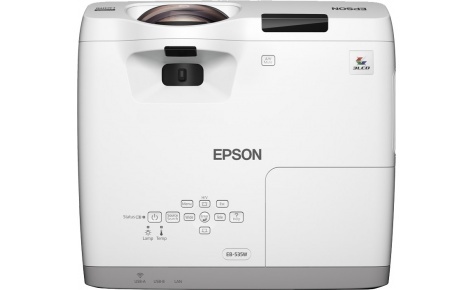 Projector Epson EB-535W / LCD WXGA 1280x800 / 3400Lum / 16000:1 / Short-Throw / White