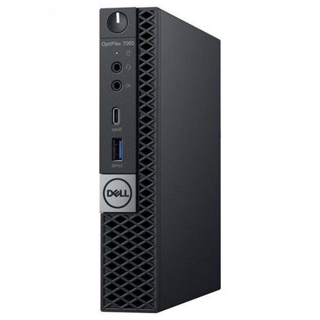 PC DELL OptiPlex 7060 MFF / Intel Core i7-8700T / 8GB DDR4 RAM / 256GB SSD / no ODD / InteI HD630 Graphics / 65W PSU / Ubuntu / 273208164 / Black