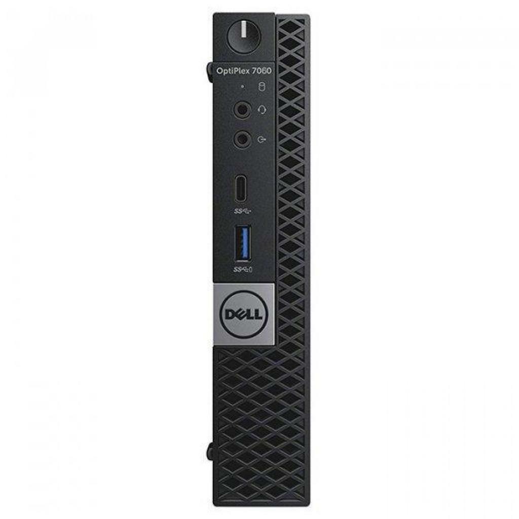PC DELL OptiPlex 7060 MFF / Intel Core i7-8700T / 8GB DDR4 RAM / 256GB SSD / no ODD / InteI HD630 Graphics / 65W PSU / Ubuntu / 273208164 / Black