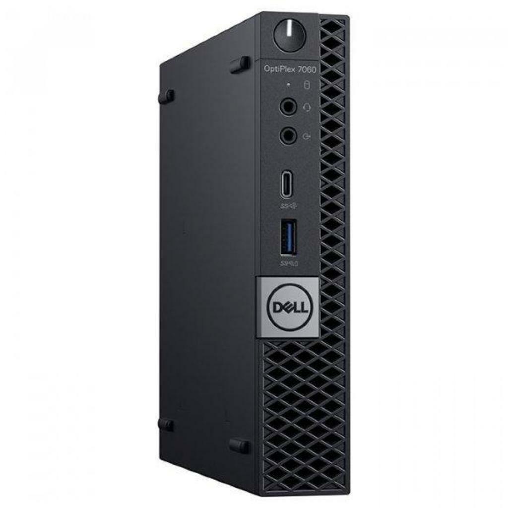 PC DELL OptiPlex 7060 MFF / Intel Core i7-8700T / 8GB DDR4 RAM / 256GB SSD / no ODD / InteI HD630 Graphics / 65W PSU / Ubuntu / 273208164 / Black