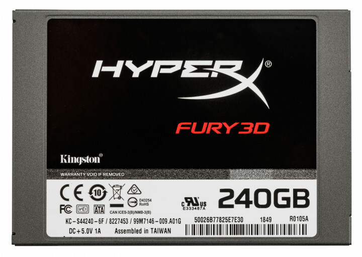 2.5" SSD Kingston HyperX FURY 3D / 240GB / SATAIII / 7mm / Controller Silicone Motion SM2258XT / 3D NAND TLC / KC-S44240-6F /