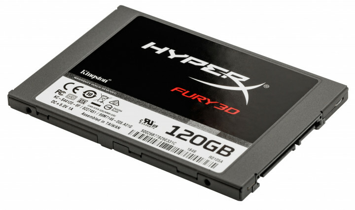 2.5" SSD Kingston HyperX FURY 3D / 120GB / SATAIII / 7mm / Controller Silicone Motion SM2258XT / 3D NAND TLC / KC-S44120-6F /