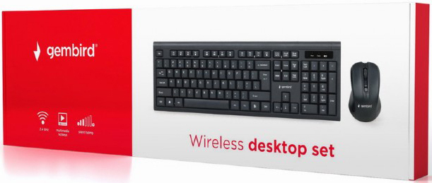 KIT Gembird KBS-WM-03 / Keyboard & Mouse / Black