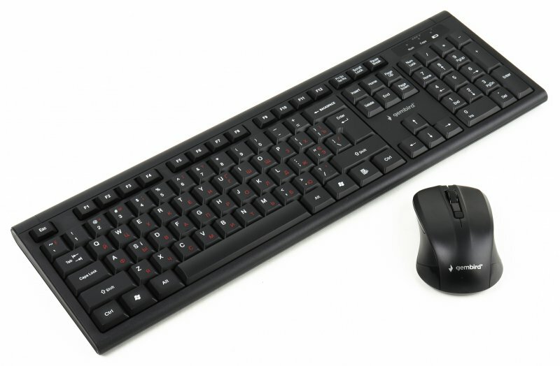 KIT Gembird KBS-WM-03 / Keyboard & Mouse / Black