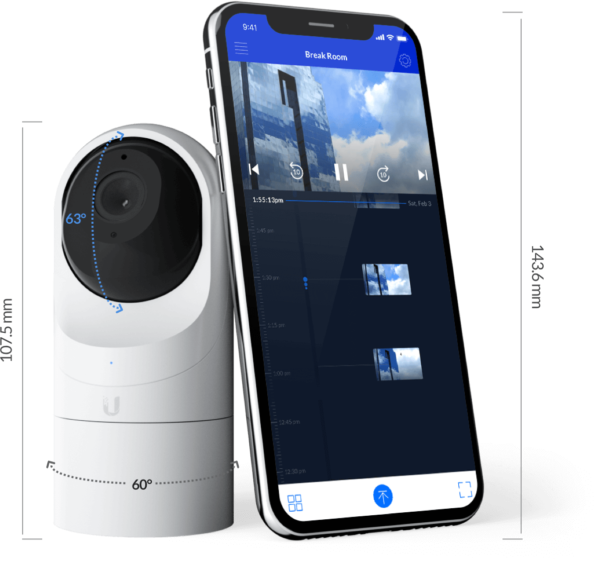 Ubiquiti UniFi G3 Flex / 2Mpix 4mm f2.0 / UVC-G3-FLEX / White