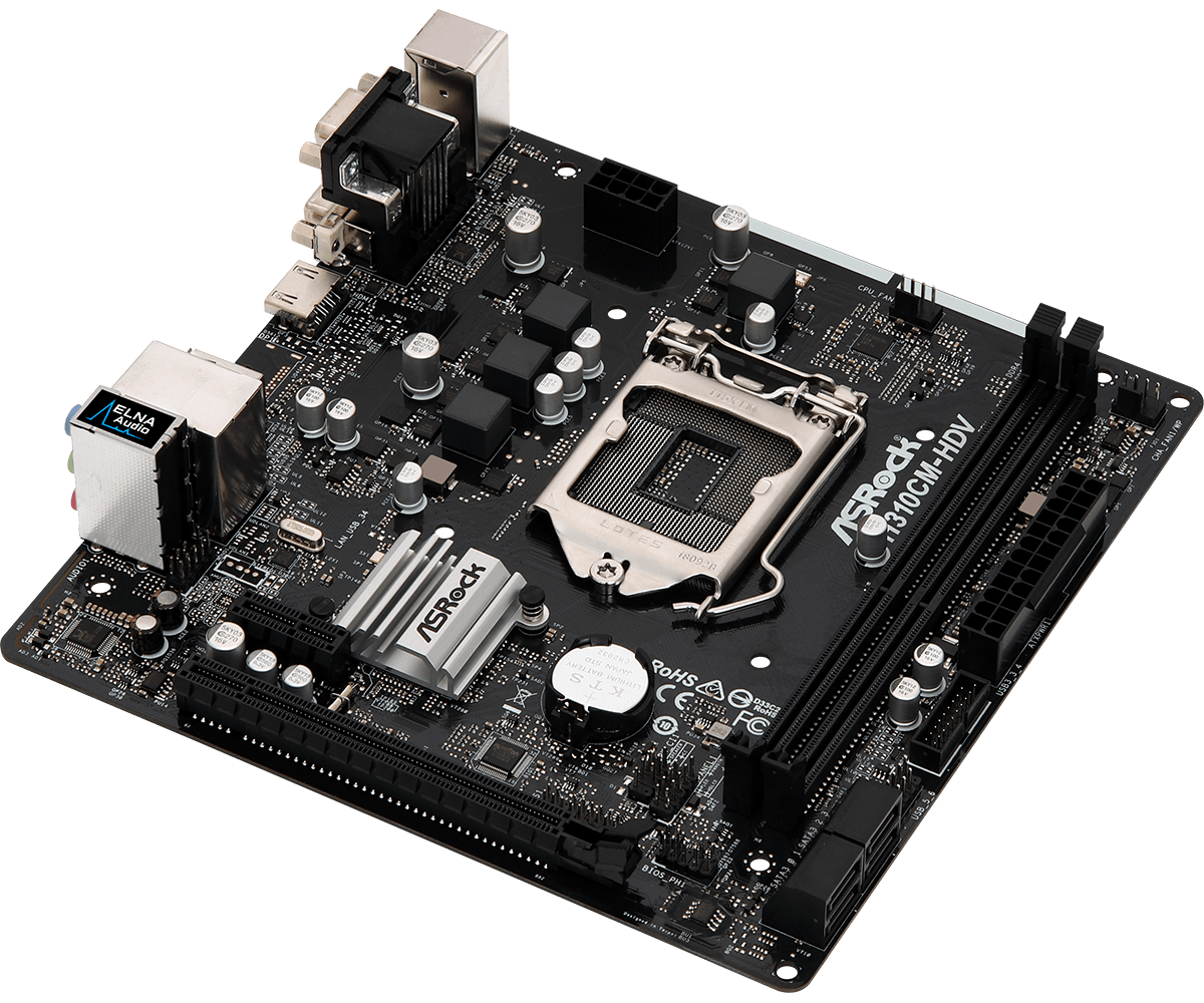 ASRock H310CM-HDV / mATX / S1151 / DDR4 / Intel H310 /