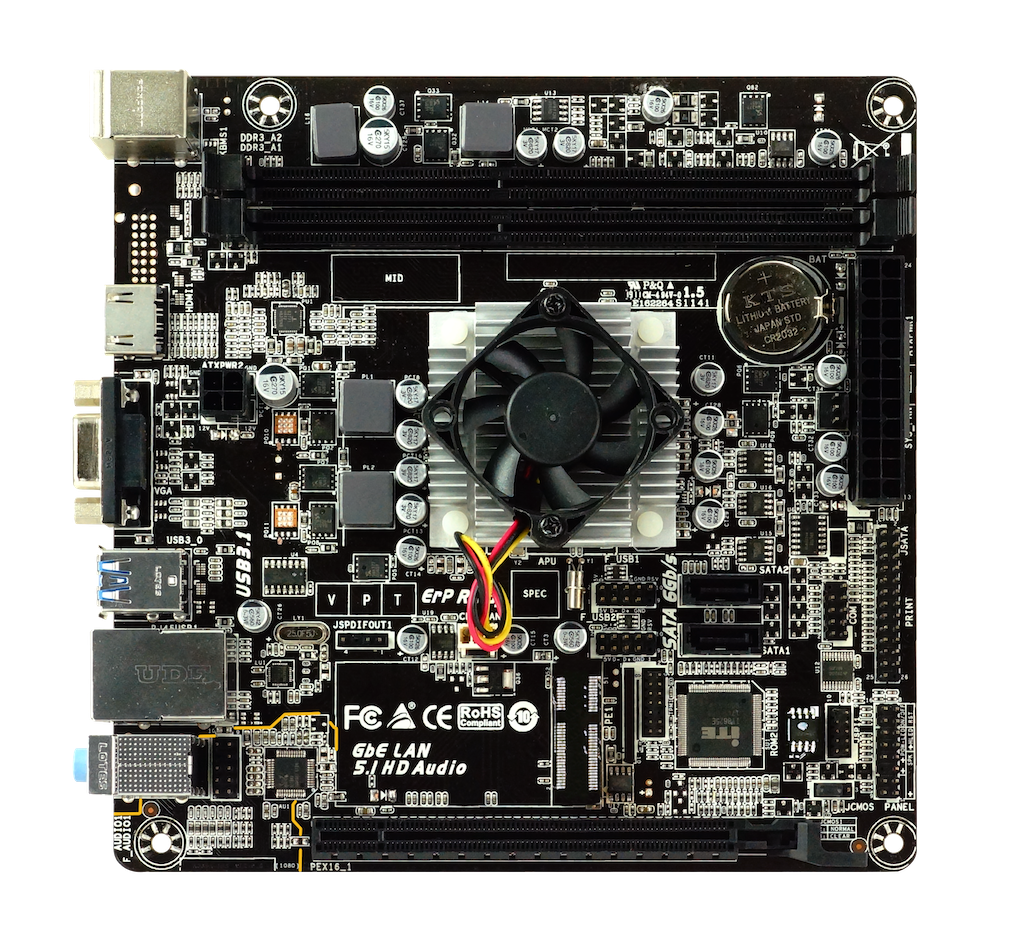 MB + CPU Biostar A68N-5600E / Quad-core AMD A4-3350B / 2xDDR3-1600 / AMD Radeon R4 Graphics / mini-ITX /
