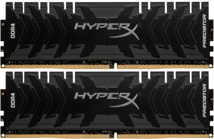 KIT RAM Kingston HyperX Predator HX436C17PB4K2/16 / 2x 8GB / DDR4-3600 / PC28800 / CL17 / 1.35V / Heat spreader / Black