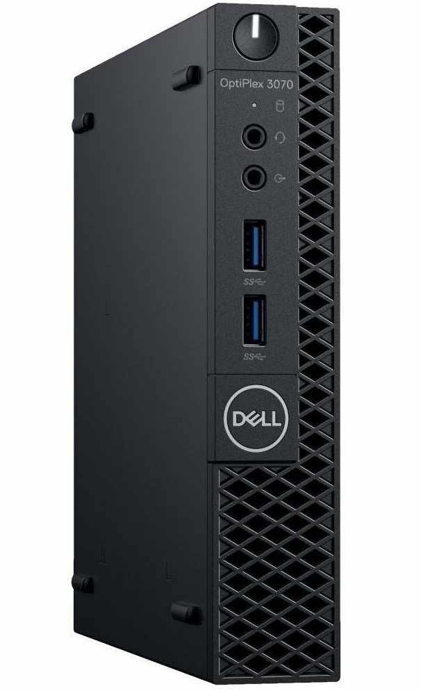 DELL OptiPlex 3070 MFF / i3-9100T / 4GB DDR4 / 128GB SSD / InteI UHD630 Graphics / 65W PSU / Black / Windows