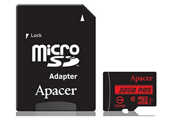 MicroSD Apacer 32GB / SD adapter / AP32GMCSH10U5-R /