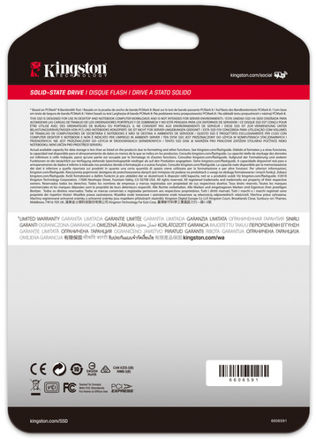 Kingston A2000 SA2000M8/250G / 250GB M.2 NVMe SSD