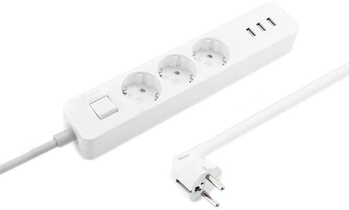 Xiaomi Mi Power Strip / 3 Sockets & 3 USB Ports / White