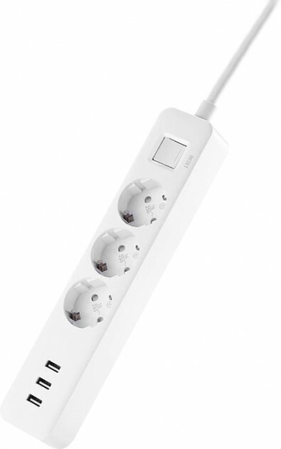 Xiaomi Mi Power Strip / 3 Sockets & 3 USB Ports / White