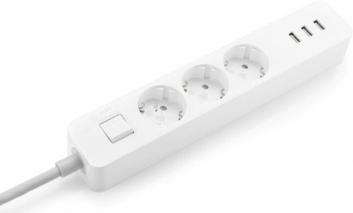 Xiaomi Mi Power Strip / 3 Sockets & 3 USB Ports / White