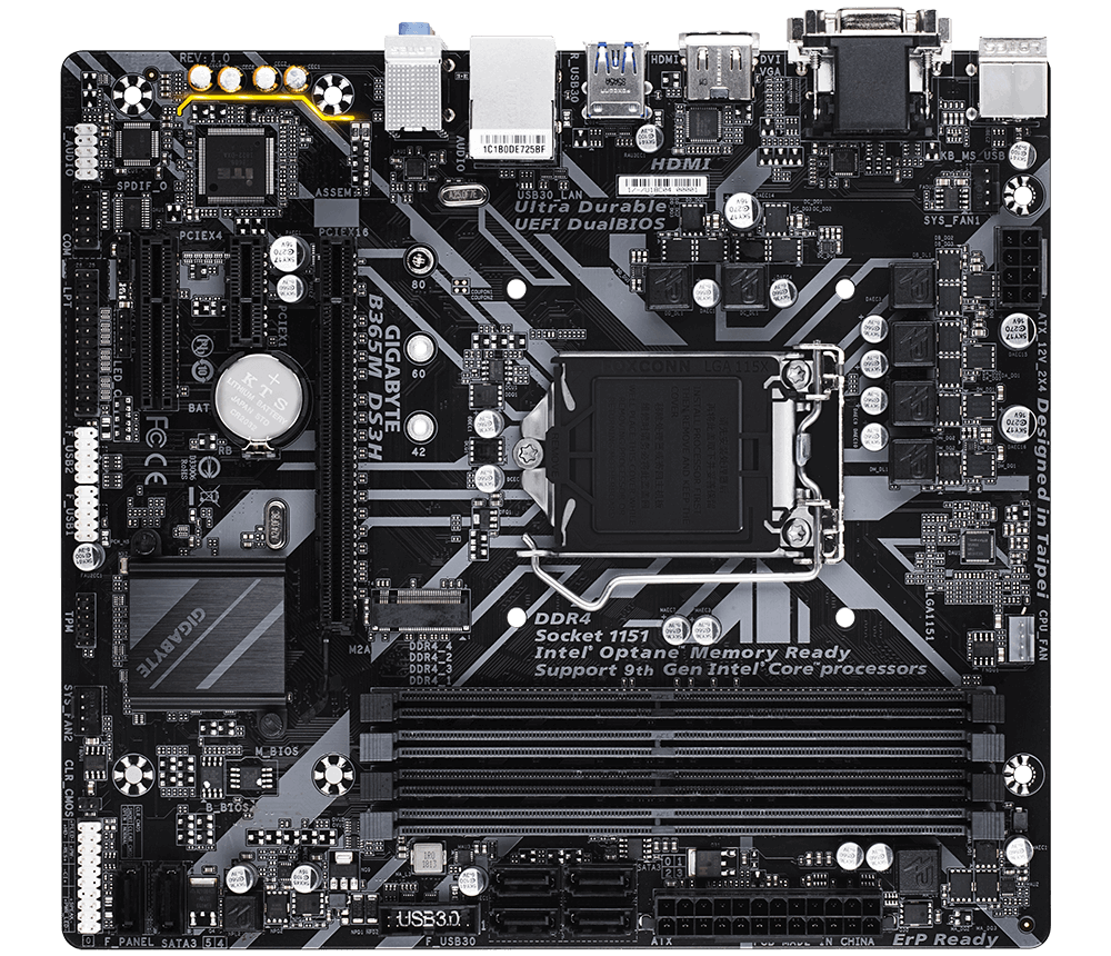 MB GIGABYTE B365M DS3H / LGA1151 / Intel B365 / 4x DDR4 / mATX /