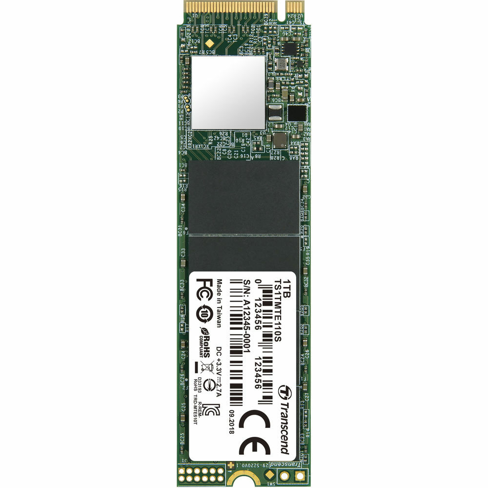 .M.2 SSD Transcend 110S / 1.0TB / NVMe / SM2263 / 3D TLC / TS1TMTE110S /