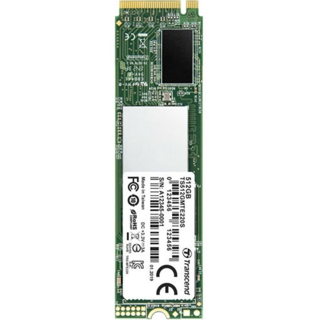 M.2 SSD Transcend 220S / 512GB / NVMe / SM2262 / 3DTLC / TS512GMTE220S /