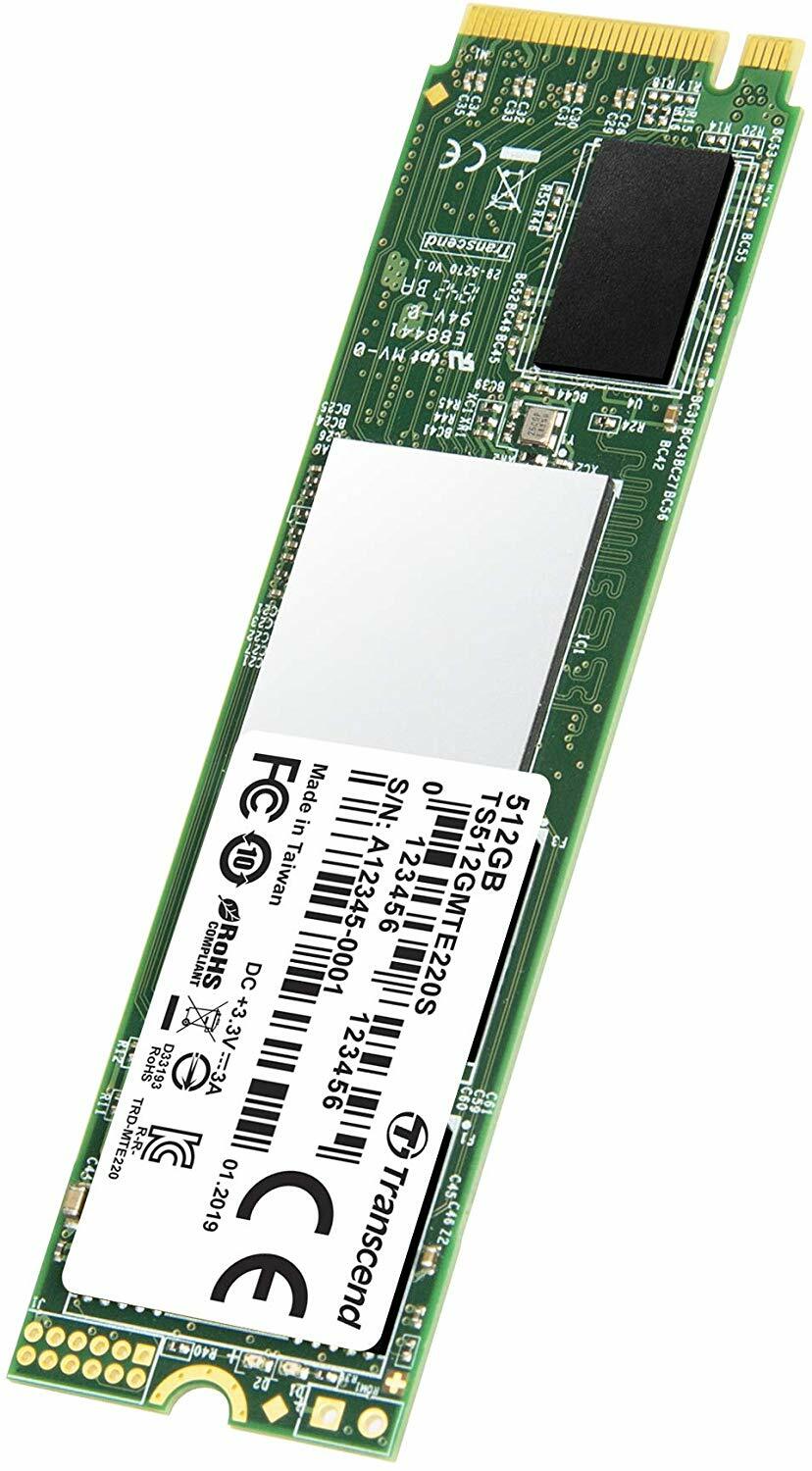M.2 SSD Transcend 220S / 512GB / NVMe / SM2262 / 3DTLC / TS512GMTE220S /