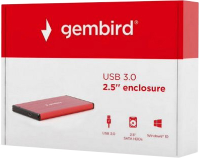 External enclosure Gembird EE2-U3S-3 / Pink