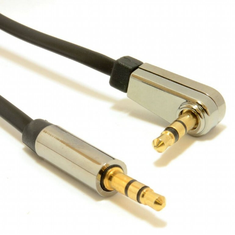 Cable Gembird CCAP-444L-6 / 3.5mm jack - 3.5mm jack / 90 degrees / 1.8m /