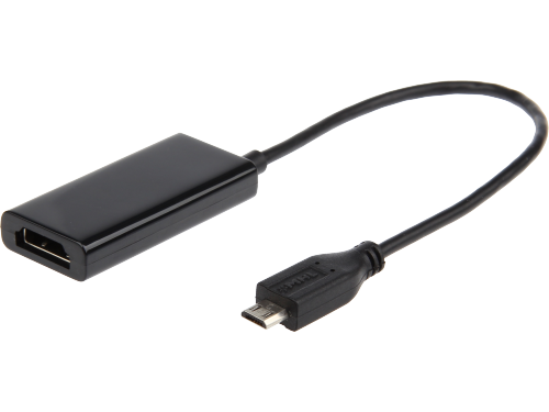 Adapter Gembird A-MHL-002 / microUSB-HDMI / Black