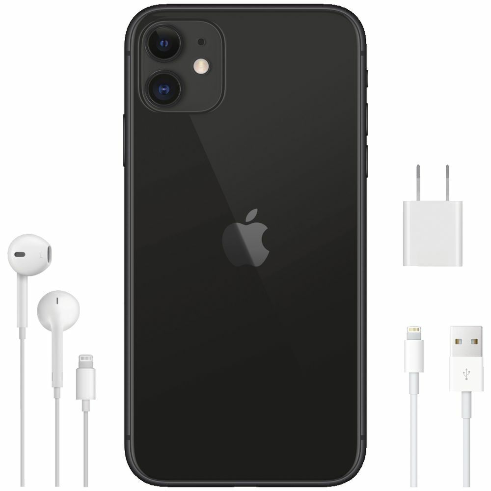 Apple iPhone 11 / 6.1" IPS 1792x828 / A13 Bionic / 4Gb / 128Gb / 3110mAh / DUALSIM / Black